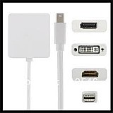 3 באחד מתאם DVI+ּHDMI+DISPLAY PORT לMINI DISPLAY PORT זכר 3 באחד מתאם DVI+ּHDMI+DISPLAY PORT לMINI DISPLAY PORT זכר