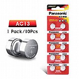 10 יח' של סוללות LR44/A76/AG13 PANASONIC פנסוניק 10 יח' של סוללות LR44/A76/AG13 PANASONIC פנסוניק