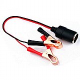 מתאם שקע מצת לזוג תנינים (מצבר) 12V\24V מתאם שקע מצת לזוג תנינים (מצבר) 12V\24V